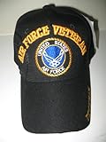 Fox Outdoor 78-490 Embroidered Ball Cap, Black - Air Force Veteran