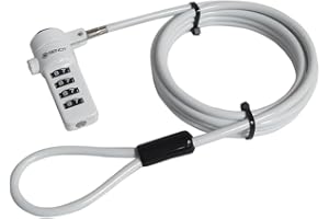 Sendt White Notebook/Laptop Combination Lock Security Cable