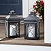 Set of 2 Luminara Outdoor Flameless Candles: 3.75x5 3.75x7 Outdoor Flameless Candles with Timer, Remote Control and Batteries