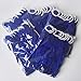 Gold Fortune 50PCS Adjustable Wedding Chair Sashes with Buckle Slider - Stretch Spandex Elastic Bands for Reception, Bridal Shower Decor - Royal Blue Chair Bows (50 Count)