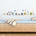 WANDKINGS Wall Stickers Robots Sticker Set – 40 Stickers on 2 US Letter Sheets (Each 8.3 x 11.7 inch)