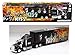 NEW 1:43 NEWRAY TRUCK & TRAILER COLLECTION - BLACK KENWORTH W900 - KISS ROCK BAND TRUCK Diecast Model By NEW RAY TOYS