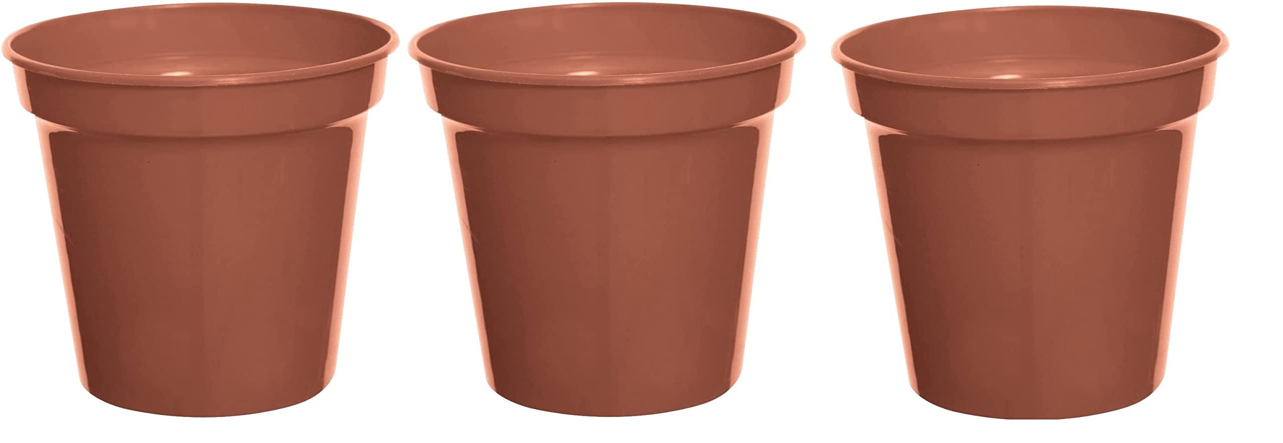 Karrma Ltd. Garden Pots 15cm – Terracotta Plant Pots for Indoor & Outdoor Use, Easy to Use, Surface Protection for Household Plants - Pack of 3