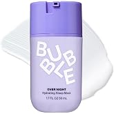 Bubble Skincare Over Night Hydrating Sleep Mask - Gentle Exfoliating Overnight Face Mask for Skin Barrier Repair - Formulated with Mandelic Acid &amp; Sodium PCA to Hydrate, Brighten &amp; Soothe Skin (50ml)