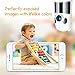 FREDI Baby Monitor WiFi Wireless Camera 1080P HD Security Camera with Two-Way Talking,Infrared Night Vision,P2P WPS Ir-Cut IP Camera Motion Detection Loop Recording(Without SD Card) (White)