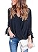 Dokotoo Womens Summer Loose Ladies Silk Short Sleeve Blouse and Shirts Black Small