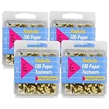 FaberCastell Pack-its Brass Plated Paper Fasteners, 3/4