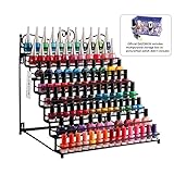 Dazone Mounted 8 Tier Metal Shelf Nail Polish Wall