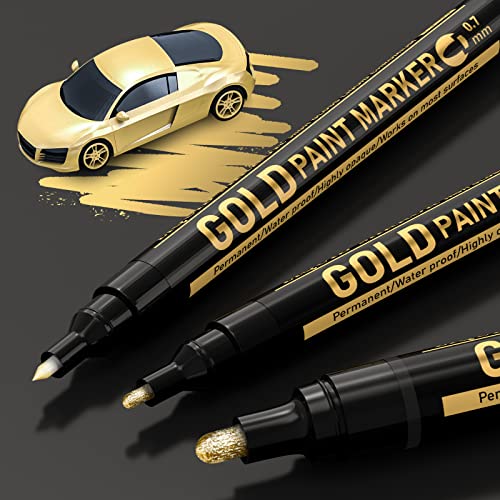 Art Liquid Gold Chrome Markers, KERIFI Reflective Gloss Metallic