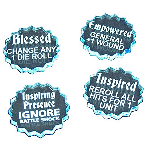 AoS: Heroic Triumph Token Set, Transparent Light Blue (4)