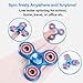 DODOTECH Anti-Anxiety Premium Quality EDC Fidget Spinner High Speed Hand Spinner Toys for Kids & Adults Stress Reducer Relieves ADHD Anxiety and Boredom Steel Ball Bearing - Blue