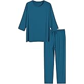 Latuza Women's 3/4 Sleeve Pajamas Sets Pants Cooling Pjs