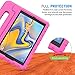 MoKo Case Fit Samsung Galaxy Tab A 10.5 2018 SM-T590 / T595 / T597, EVA Kids Shock Proof Convertible Handle Light Weight Protective Cover Compatible Galaxy Tab A 10.5 Inch 2018 Tablet - Magenta