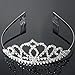 USA Seller Follsy Peach Heart Flower Shape Tiara Crown Headband Comb Pin Shining Rhinestone Wedding Bridal Bride Party Birthday Tiaras