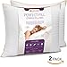 King Size Bed Pillows for Sleeping - 20x36, 2-Pack - Mid Loft - Soft Fiber Fill - Hypoallergenic - Stripe Cotton Covers - Top Alternative to Feather and Down Bedding – Fit California King and Twin Bed