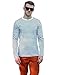 uxcell Men's Striped T Shirt Crew Neck Long Sleeve Casual Cotton Pullover Tee Top Black and White 38