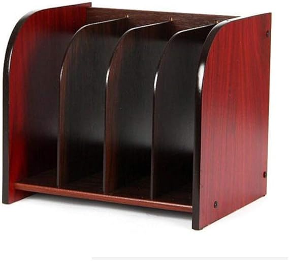 Carpeta de escritorio con soporte de madera para libros, suministros de