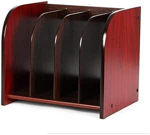 Carpeta de escritorio con soporte de madera para libros, suministros de