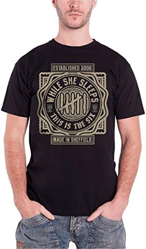 While She Sleeps Mens T Shirt Black This Is The Six 2006 Sheffield Band Official