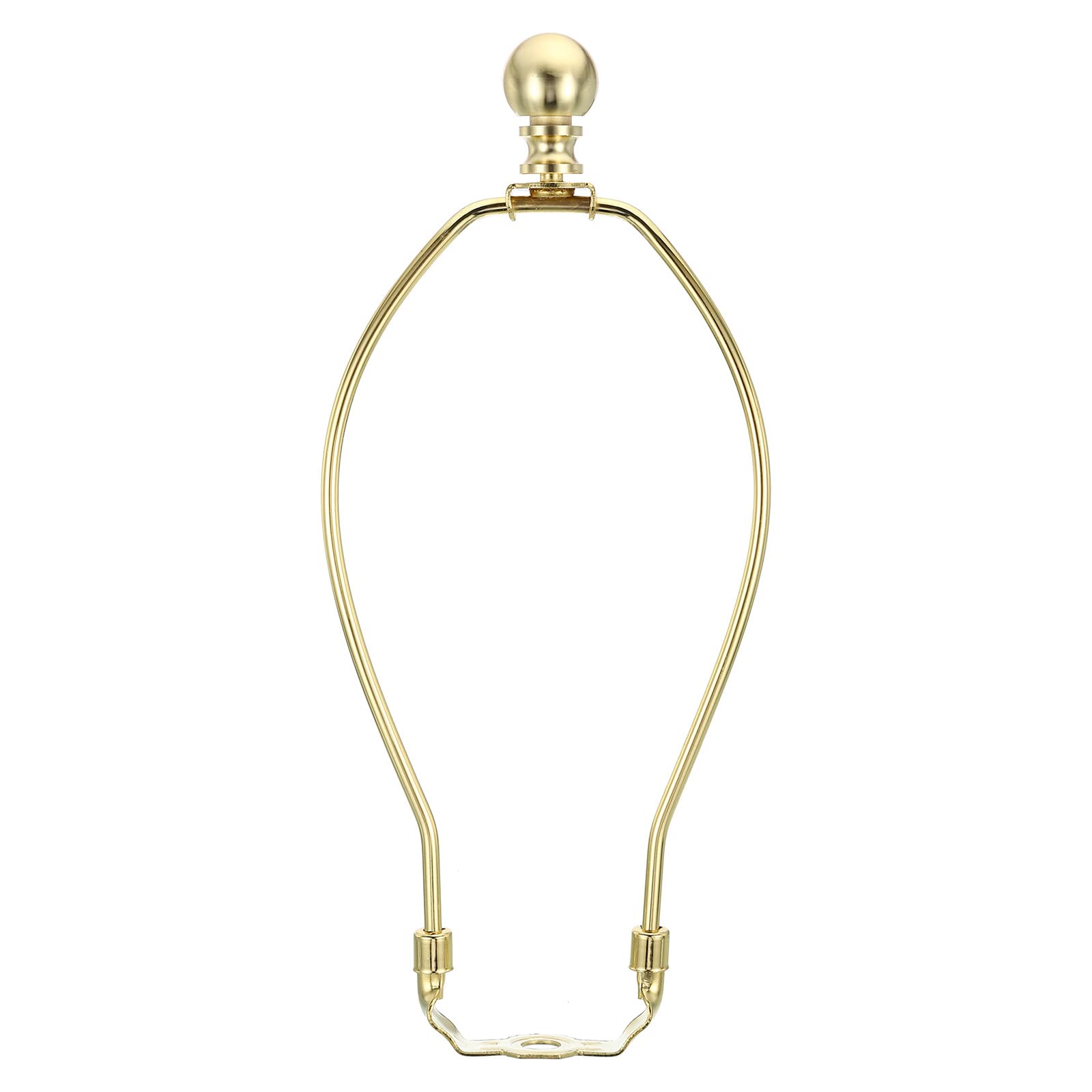 Photo 1 of PATIKIL 9 Inch Lamp Harp Kit with Finial, 1 Set Detachable Shade Bracket Holder, DIY Lighting Accessories for Table Floor Lamps, Gold Tone