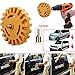Diriway Decal Remover Rubber Eraser Wheel Tool with Drill Adapter 4 inch Drill Attachment 2 Pieces Hanging Boards And 1Piece Bear Paw Rag For Removing Pinstripes, Stickers, Double Side Adhesive Vinyl