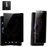 BYIUIHS 2-in-1 Pack Privacy Matte Screen Protector for Samsung Galaxy Z Fold 4; Anti-Peep 1 PC Outside + Inside Film + Lens Protector