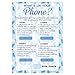 DISTINCTIVS What's On Your Phone - Blue Boy Baby Shower Game - 20 Cards
