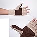 Winter Warm Wool Knitted Convertible Fingerless Gloves With Mitten Cover