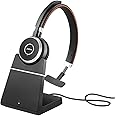 Jabra Evolve 65 SE Mono Wireless Headset - Bluetooth Headset with Noise-Cancelling Microphone, Long-Lasting Battery, and Charging Stand - MS Teams Certified, Works with All Other Platforms - Black