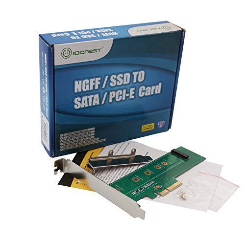 I/O Crest M.2 PCIe to PCIe 3.0 x4 Adapter - Support M.2 PCIe 22110 2280 2260 2242 2230 Components Other SI-PEX40110
