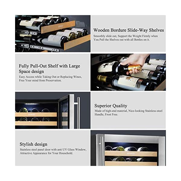 Wine-Cooler-Built-in-Multi-Size-Bottle-Dual-Zone-Wine-refrigerator-Double-Layer-Tempered-Glass-Door-Stainless-Steel-Front-Ventilation-24-Inch-43-Bottles
