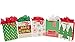 iDeal Brandz Christmas Bag Variety Pack, 15 Bags Various Sizes and 45 Sheets of Colorful Tissue Paper