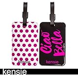 Kensie 2 Pack Luggage Buckle Closure Tag - Plastic PVC