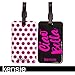 Kensie 2 Pack Luggage Buckle Closure Tag - Plastic PVC