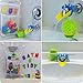 Lilly's Love Bath Toy Organizer Kit - Quick Dry Mesh Bathtub Toy Holder + Bath Letters and Numbers + Cute Frog Washing Poof + Crab Faucet Spout - 3 Soap Pockets + Toy Bin + Locking Hooks