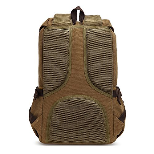 Fresion Sac à dos avec 2 Poches Latérales pour Randonnée Scolaire Sac pour 14 pouces Ordinateur Portablepour Homme et Femme（Nylon Noir）