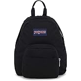JanSport Half Pint Mini Backpack, 10.2 L - Durable Mini Bag Purse with Adjustable Shoulder Straps, Single Main Compartment, Zippered Stash Pocket, Black