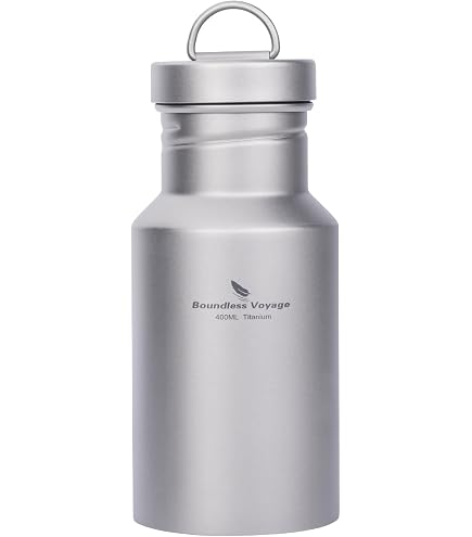 Amazon.com: Boundless Voyage Titanium Water Bottle with Lid Wide