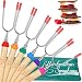 Carpathen Campfire Roasting Sticks for Marshmallow and Hot Dog - Set of 6 Telescopic Smores Skewers Extra Long Heavy Duty Forks for Fire Pit & Fireplace - Camping Grill Accessories primary