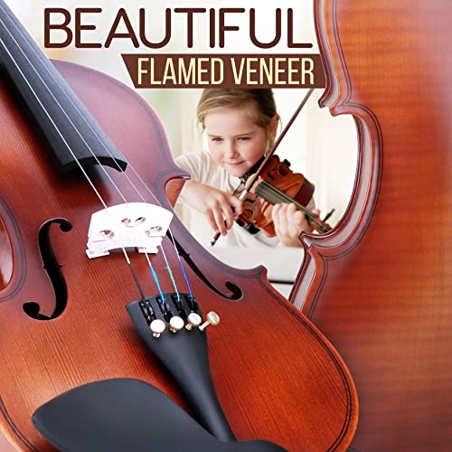 Pyle Full Size Beginner Violin Starter Kit, Violin Starter Package with