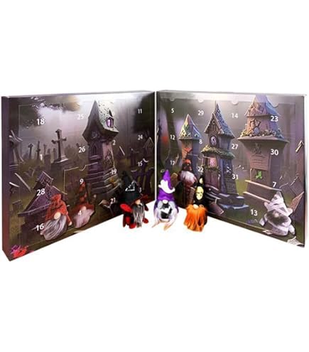 Calendrier De L'Avent Halloween 2025 - 31 Nuits D'Effroi, Figurines Horreur à Collectionner