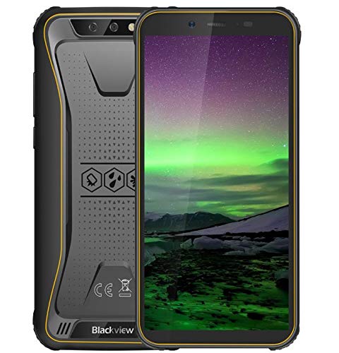 Blackview-BV5500-Android-81-3G-Telfono-Inteligente-Robusto-IP68-a-prueba-de-agua-a-prueba-de-golpes-a-prueba-de-polvo-Dual-SIM-gratis-13GHz-2GB-16GB-55-HD-Pantalla-Amarillo