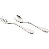 Knork 169 Child Flatware Set (2 Piece), Silver Brushed Matte