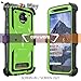 COVRWARE Aegis Series Case for Moto Z2 Play / Z2 Force with Built-in Screen Protector Heavy Duty Full-Body Rugged Holster Armor Case Belt Swivel Clip Kickstand, Green