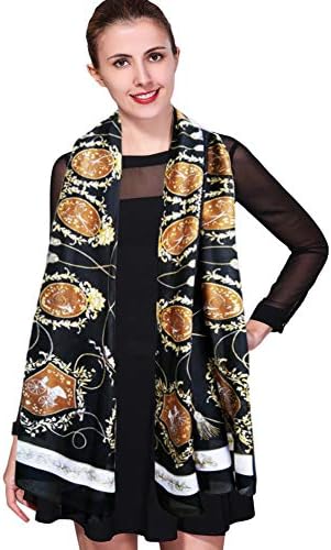 Lady Silk Scarves Sunscreen Shawl Wrap for Women