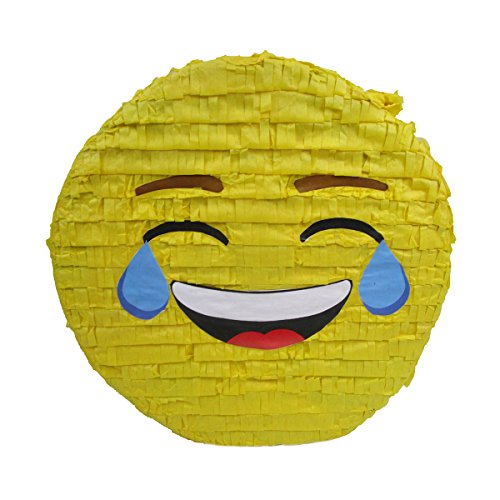 Laughing Emoji Pinata, Party Game, Centerpiece Decoration and Photo Prop