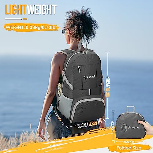ZOMAKE Lightweight Packable Backpack 35L Light Foldable Backpacks