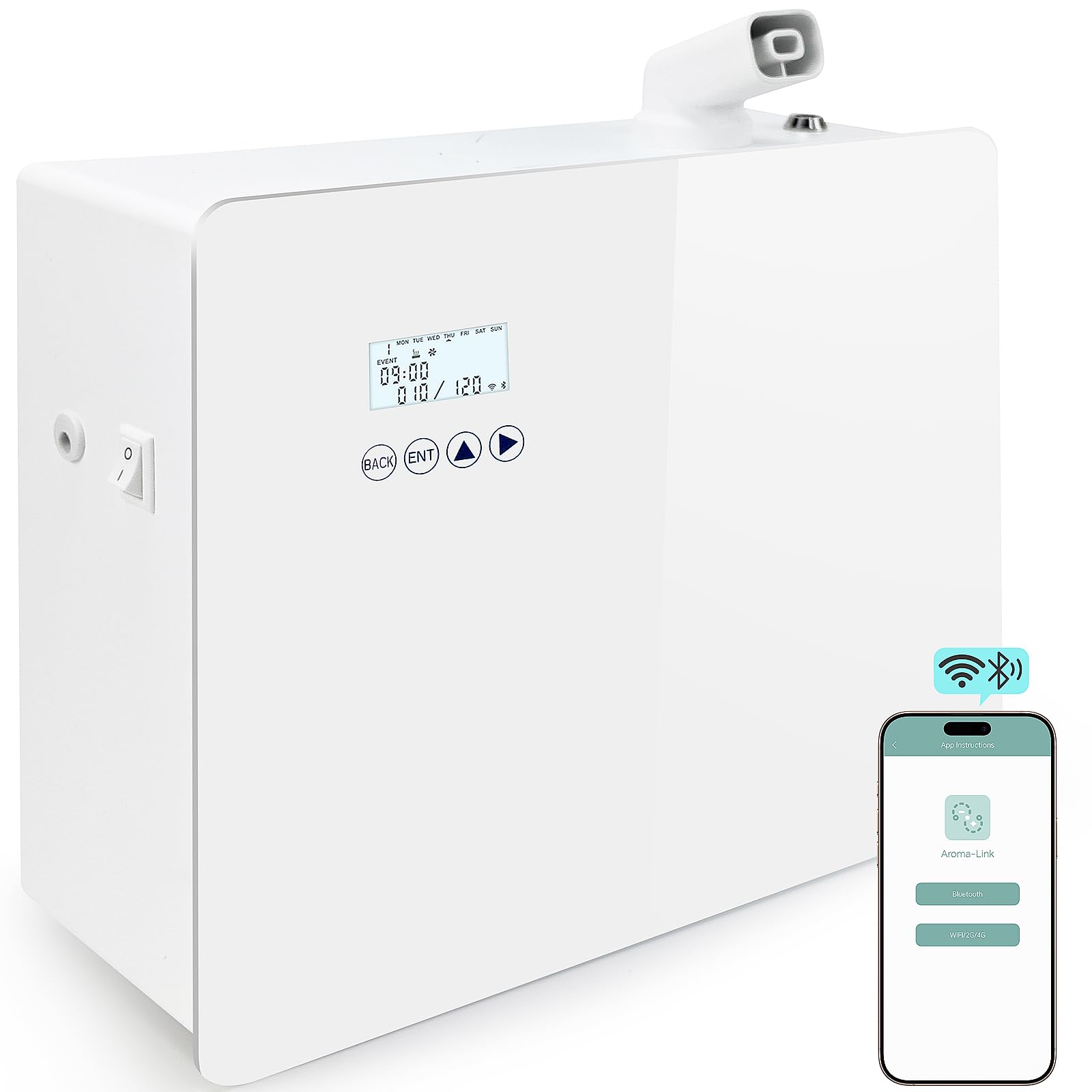 Photo 1 of 2026 ???????? ???? ??.?? 1000ml Capacity HVAC Waterlesss Essential Oil Diffuser with Wi-Fi Control, Whole House Smart Scent Air Machine, Cold Air Tech for Whole Home, Hotel, Party