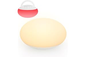 Night Lights for Kids, BPA-Free Silicone Baby Lamp, Veilleuse Enfant with 3 Soothing Colors and Dimming, Portable Egg Night L