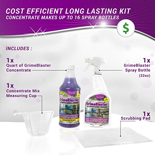 GrimeBlaster Industrial Strength Allpurpose Cleaner & Degreaser